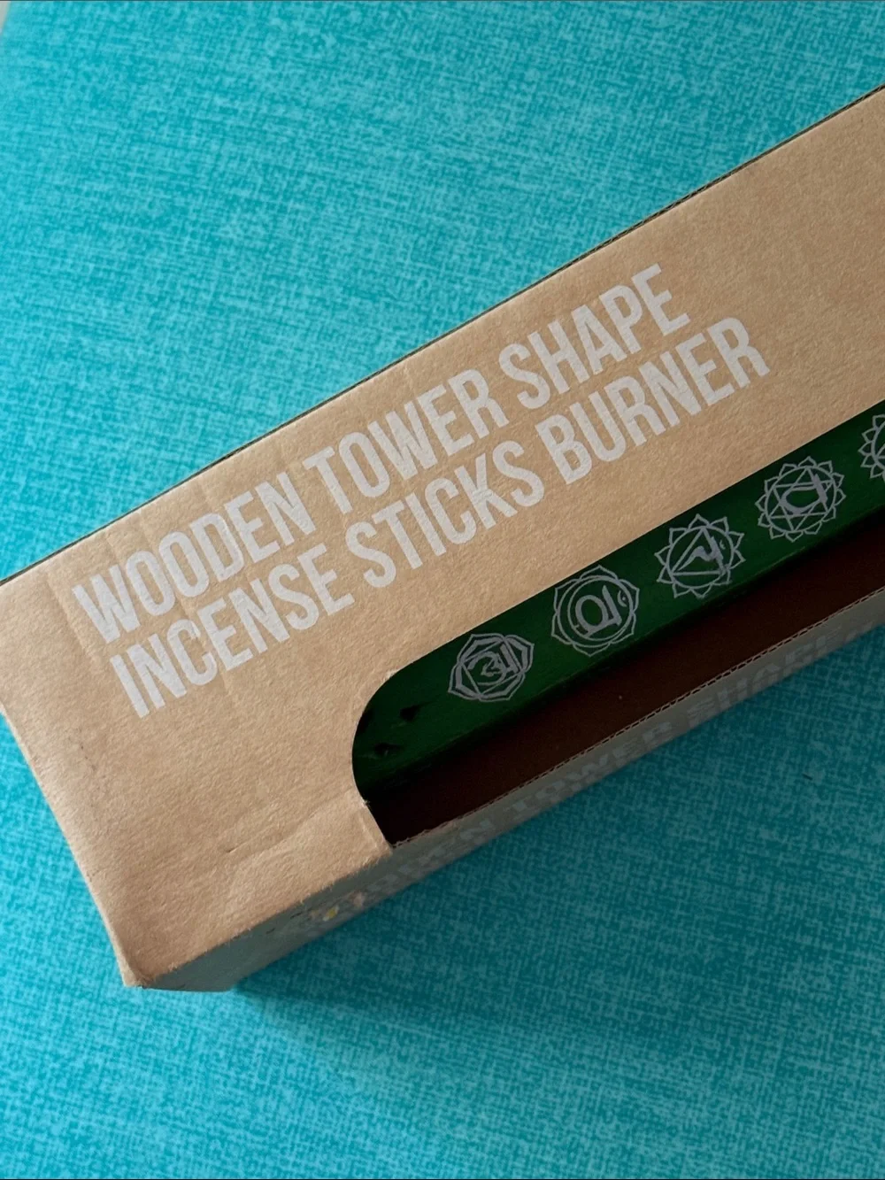 Green Wooden Chakra Incense Holder - Home Accents